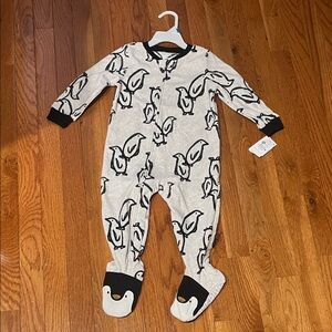 Penguin Print Kids One Piece Pajama
